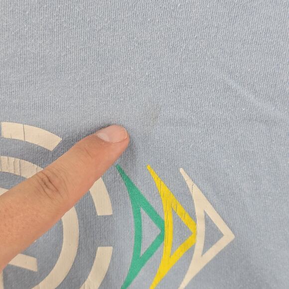 Element Skateboard Shirt Men XXL Blue Skater Streetwear Vintage Y2K Grunge - Picture 4 of 10